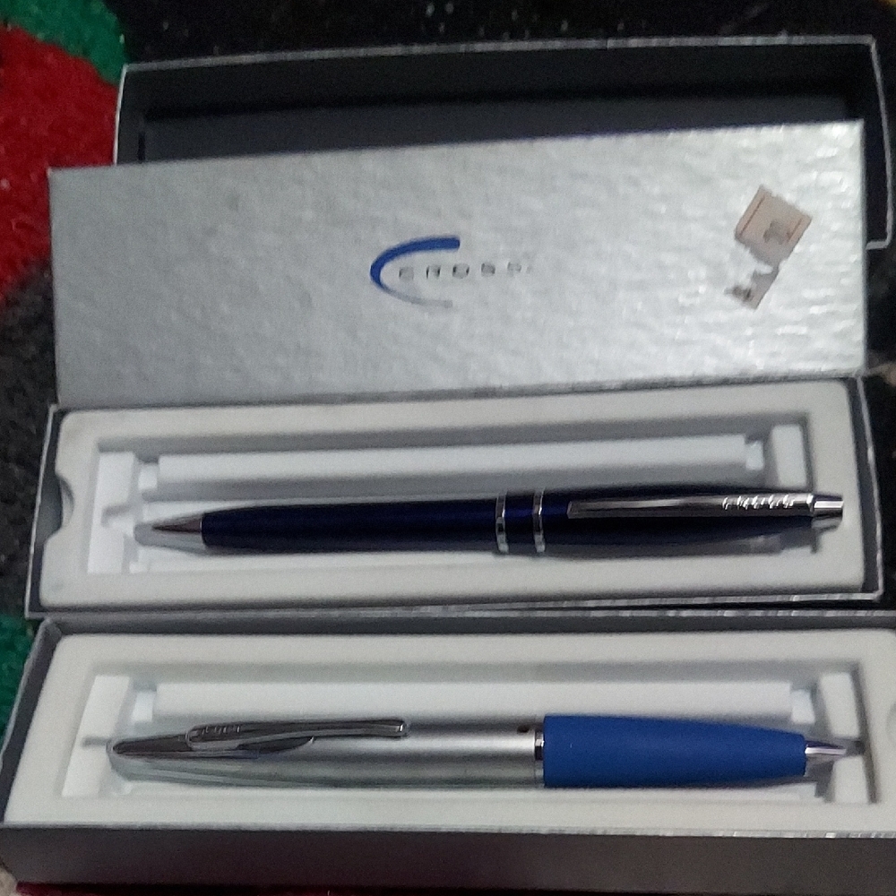 Lot Listing! Set Of 2 Deadstock Nwt. Vintage Blue Cross Pens.